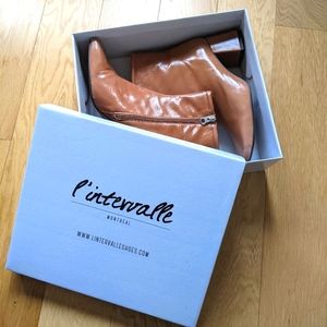 L'Intervalle Women's Almeria Leather Boot Size 39 - NEW